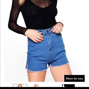 High waisted mom shorts